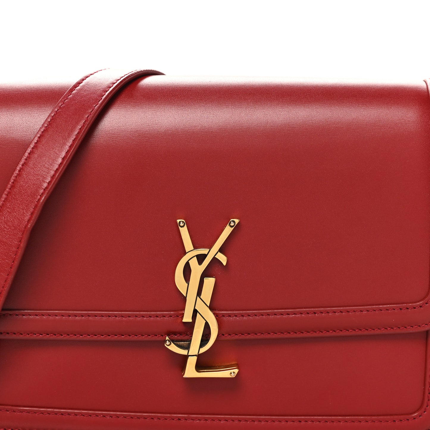 Box Calfskin Monogram Medium Solferino Satchel Rouge Opyum