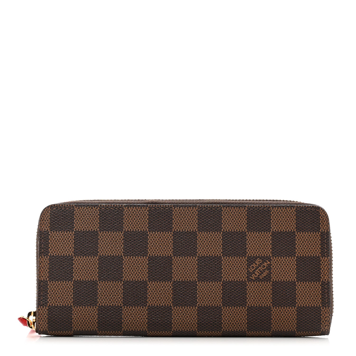 Louis Vuitton Damier Ebene Clemence Wallet Cherry 1 of 7