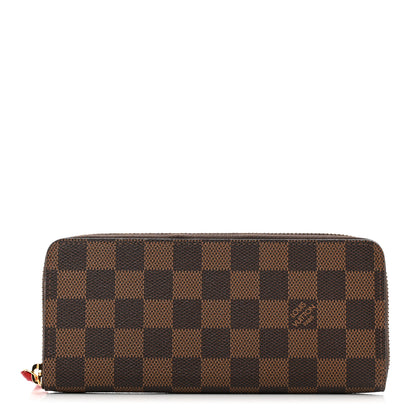Louis Vuitton Damier Ebene Clemence Wallet Cherry 1 of 7