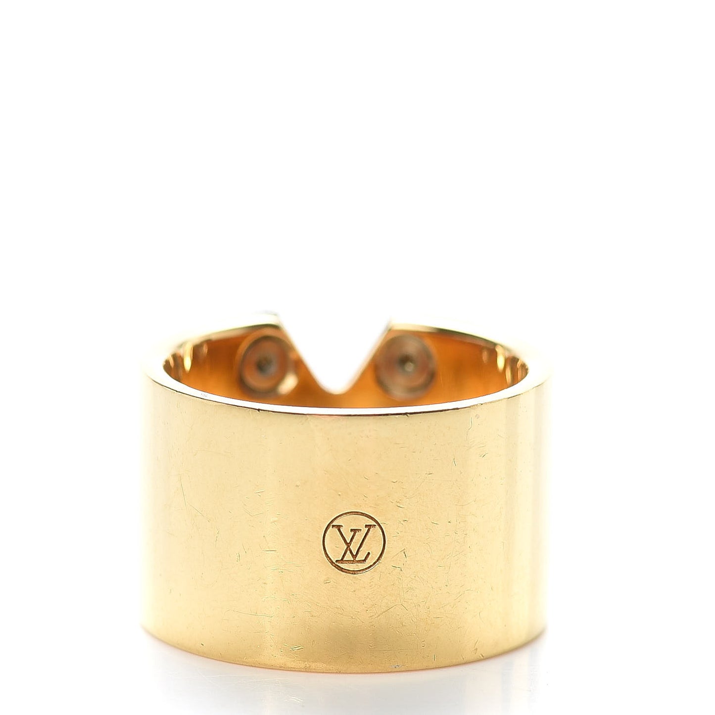 Brass Essential V Ring M Gold Silver