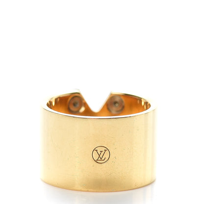 Louis Vuitton Brass Essential V Ring M Gold Silver 3 of 6
