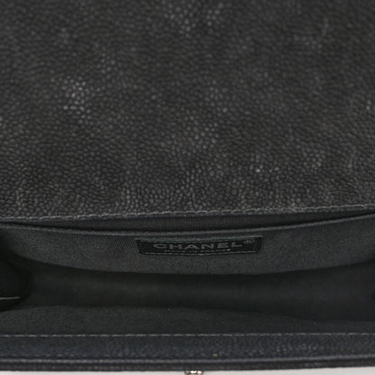 Chanel Iridescent Caviar Quilted Medium Boy Flap Black 5 of 10