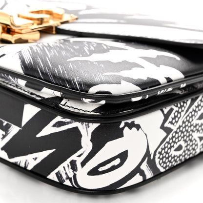 Celine x Christian Marclay Calfskin Zzhaa Printed Small C Bag Black White 11 of 11