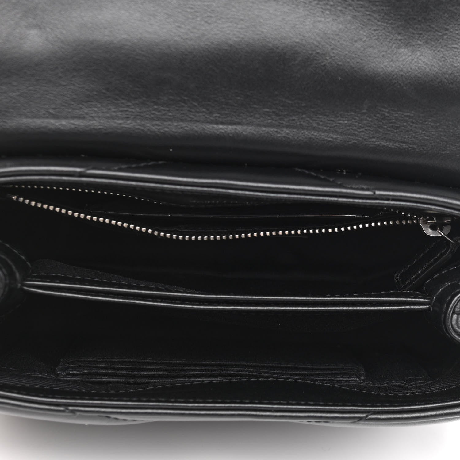 Saint Laurent Calfskin Y Quilted Monogram Toy Loulou Crossbody Bag Black 5 of 12