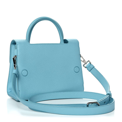 Christian Dior Grained Calfskin Mini Diorever Flap Sky Blue 3 of 11