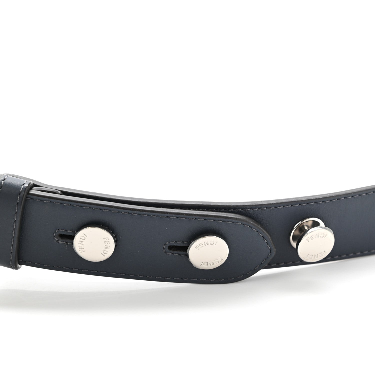 Fendi Calfskin Adjustable Strap You Navy 5 of 8