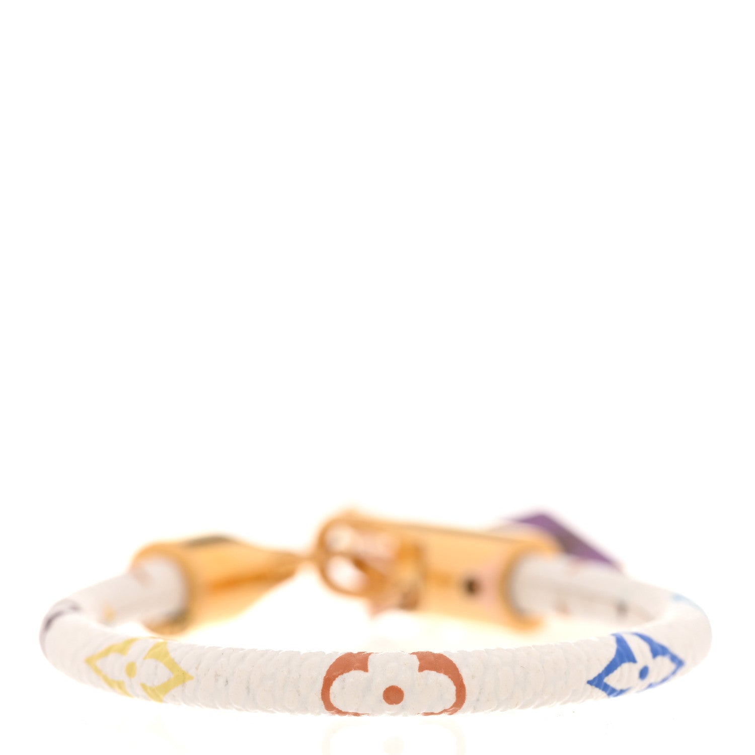 Louis Vuitton Monogram Multicolor Luck It Bracelet 17 White 3 of 6