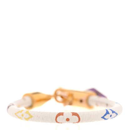 Louis Vuitton Monogram Multicolor Luck It Bracelet 17 White 3 of 6