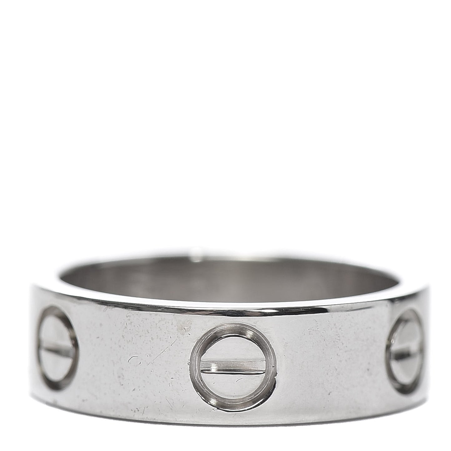 18K White Gold 5.5mm LOVE Ring 50 5.25