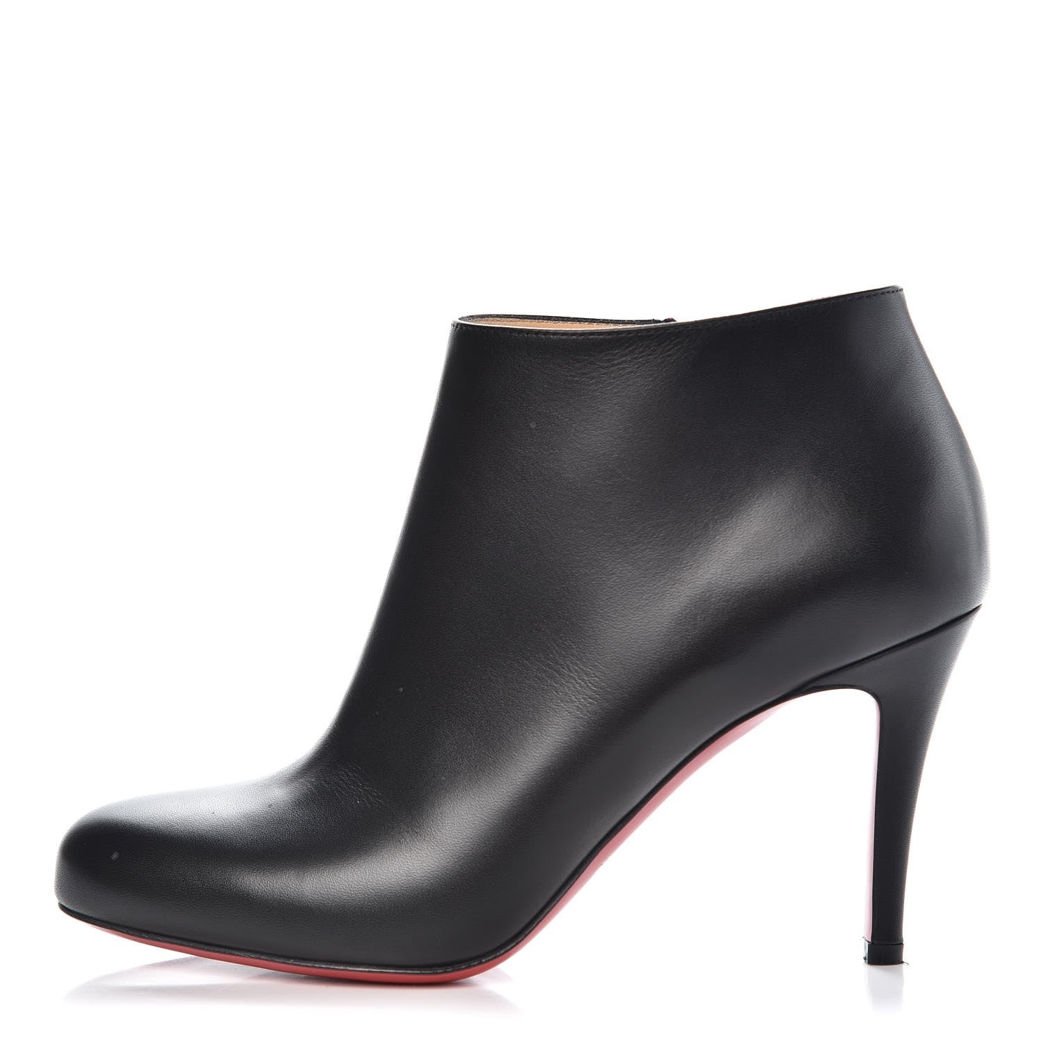 Christian Louboutin Calfskin Belle 85 Ankle Boots 37.5 Black 1 of 9