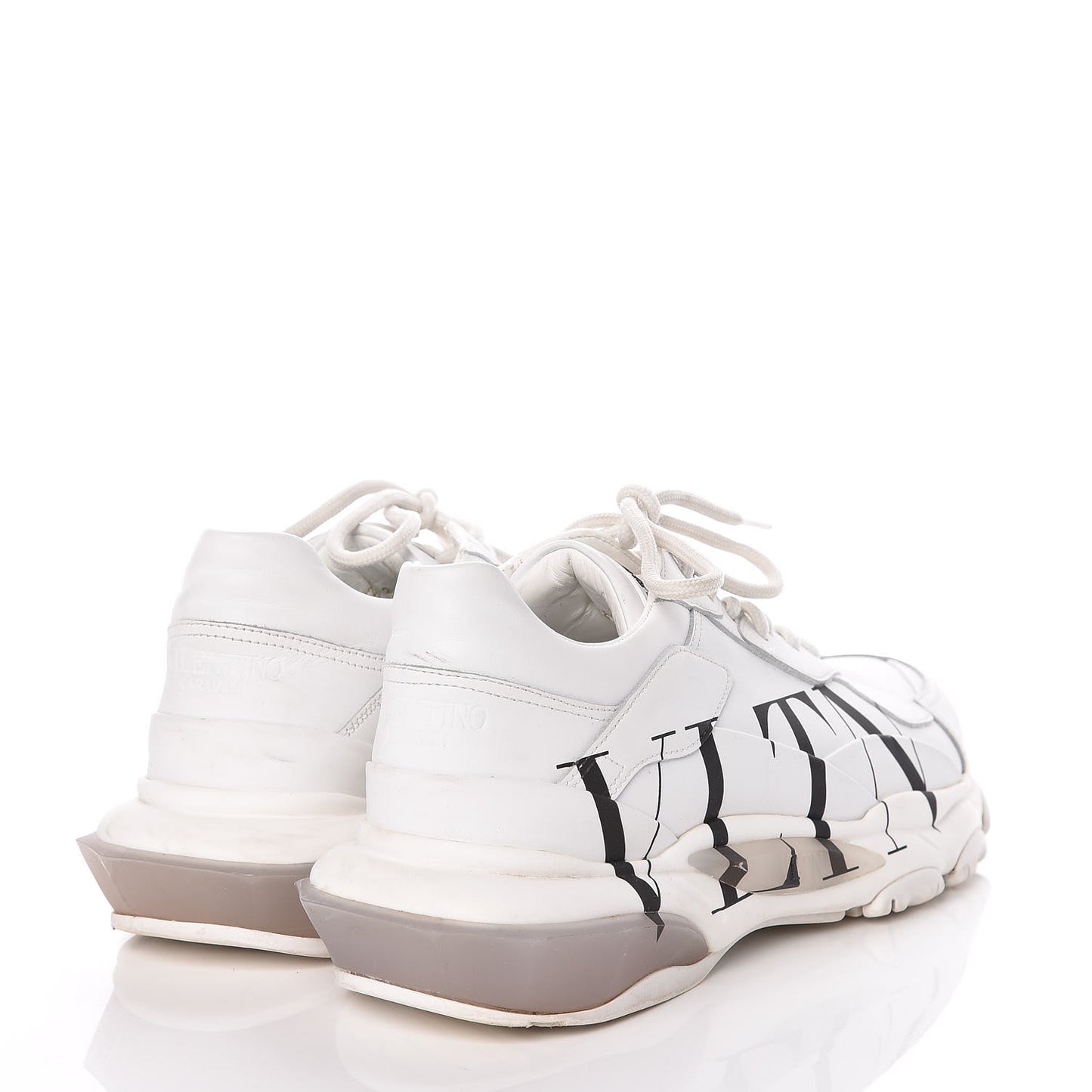 Calfskin VLTN Mens Bounce Sneakers 42 White