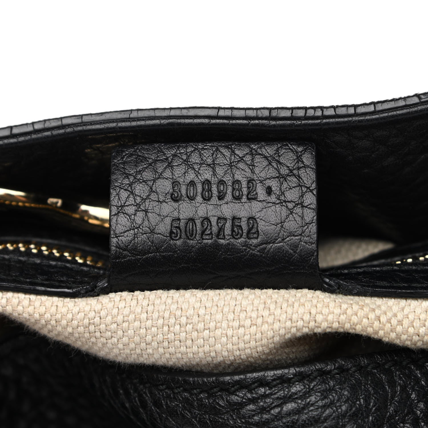 Gucci Pebbled Calfskin Medium Soho Chain Shoulder Bag Black 6 of 11