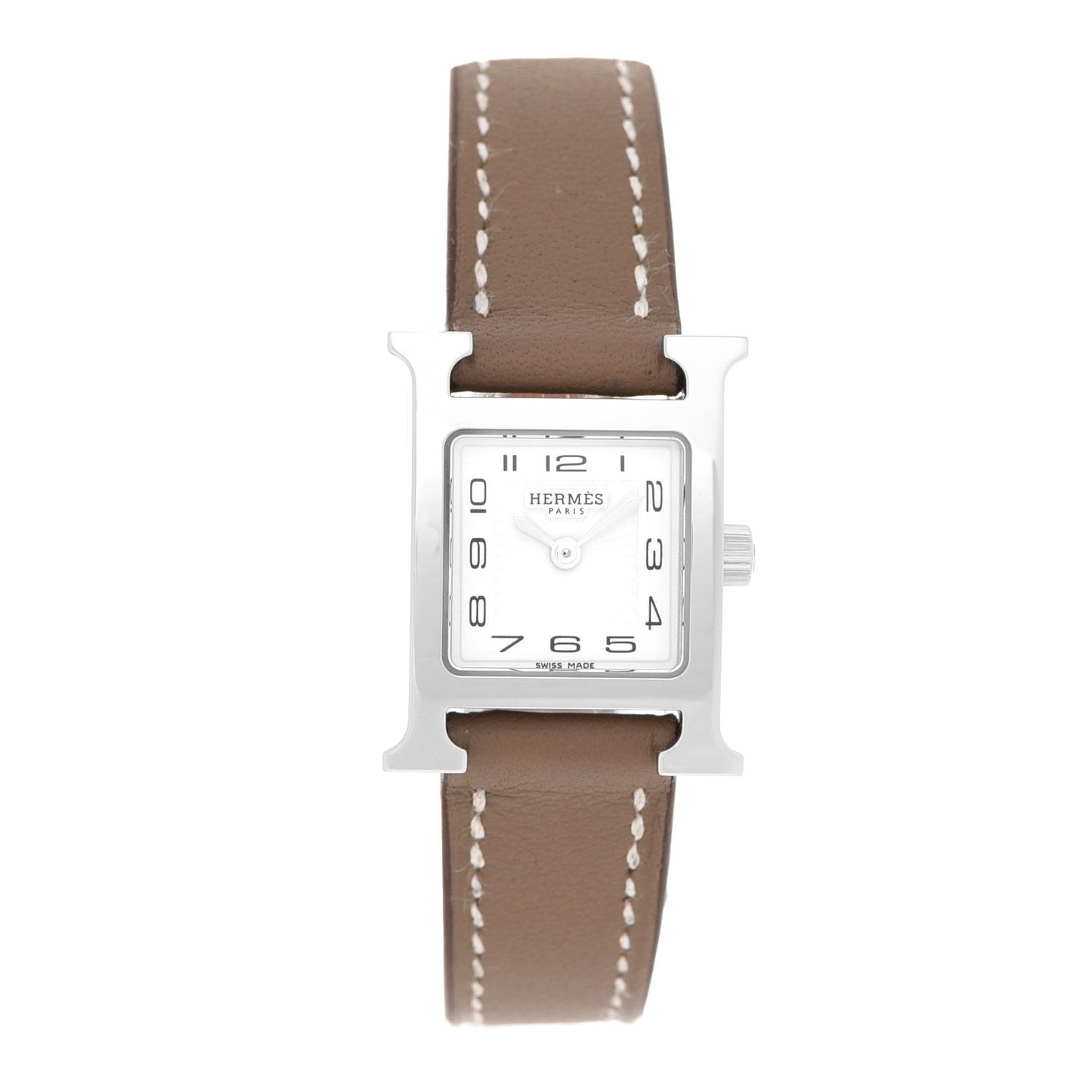 Stainless Steel Swift 17.2mm Heure H Hour Watch Etoupe