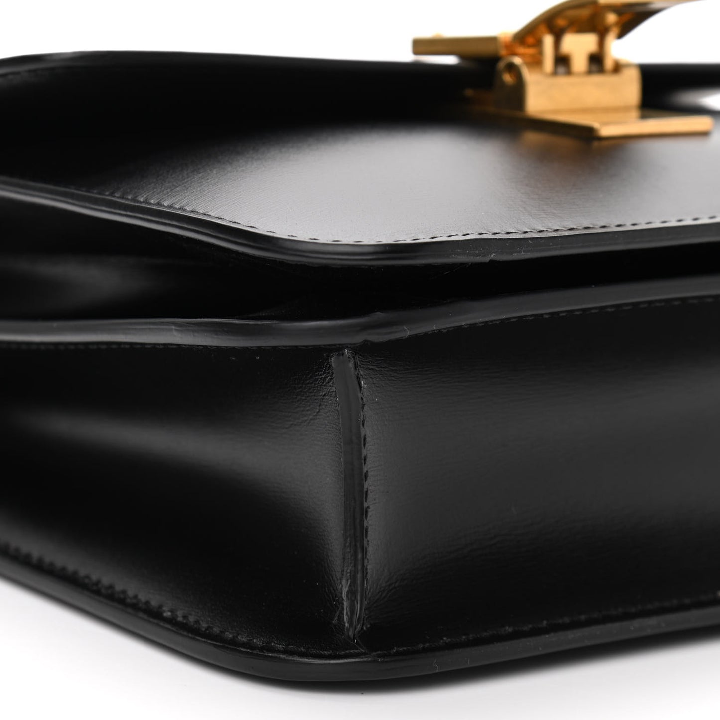Box Calfskin Teen Classic Box Flap Bag Black