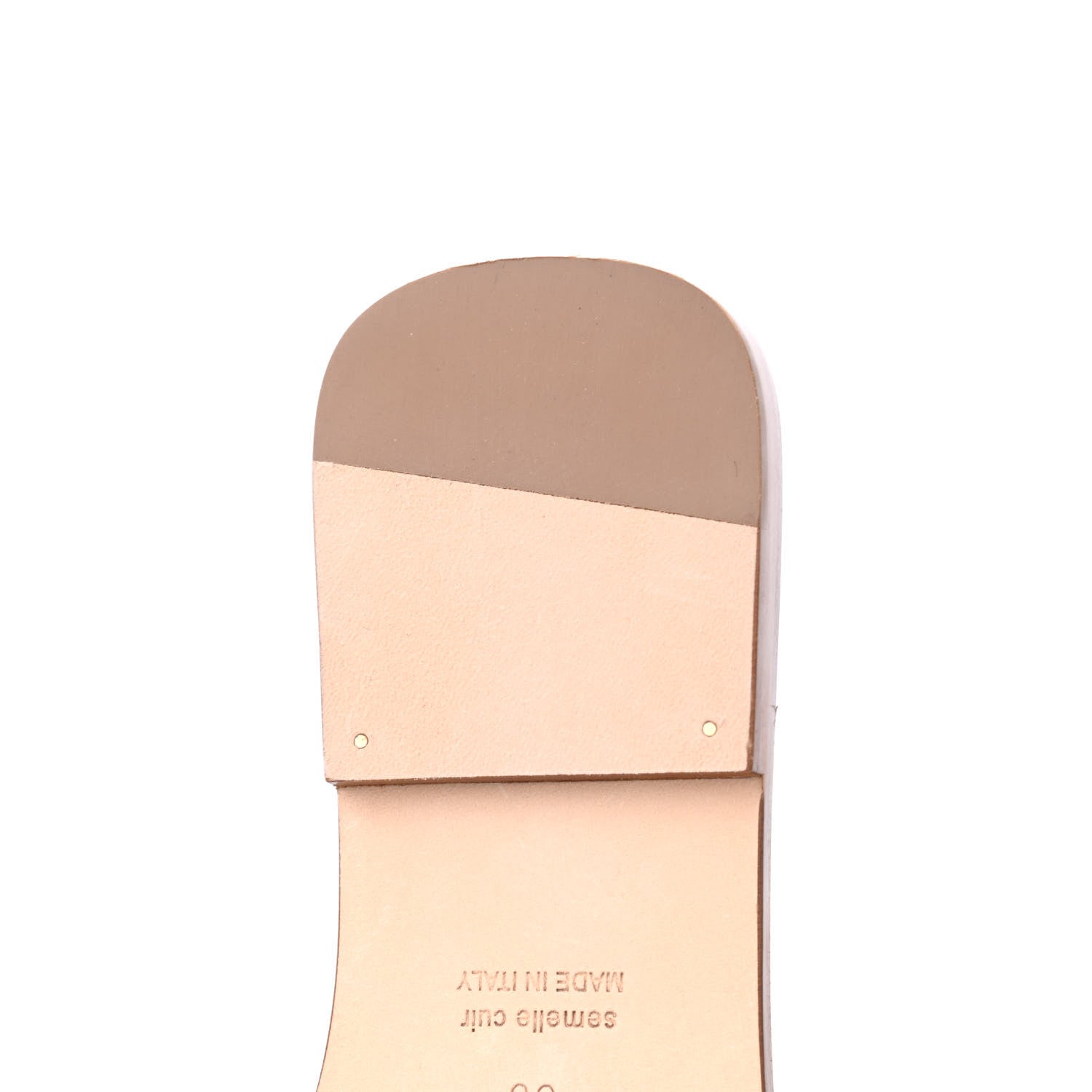 Hermes Box Calfskin Oran Sandals 38 Gold 14 of 15