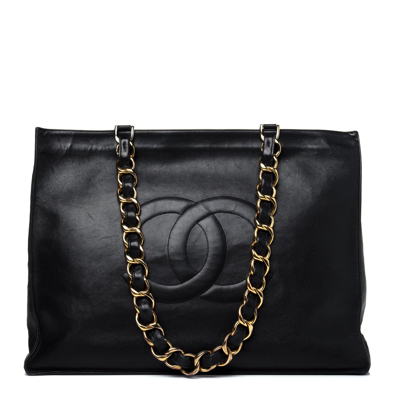 Chanel Lambskin CC Tote Black 1 of 23