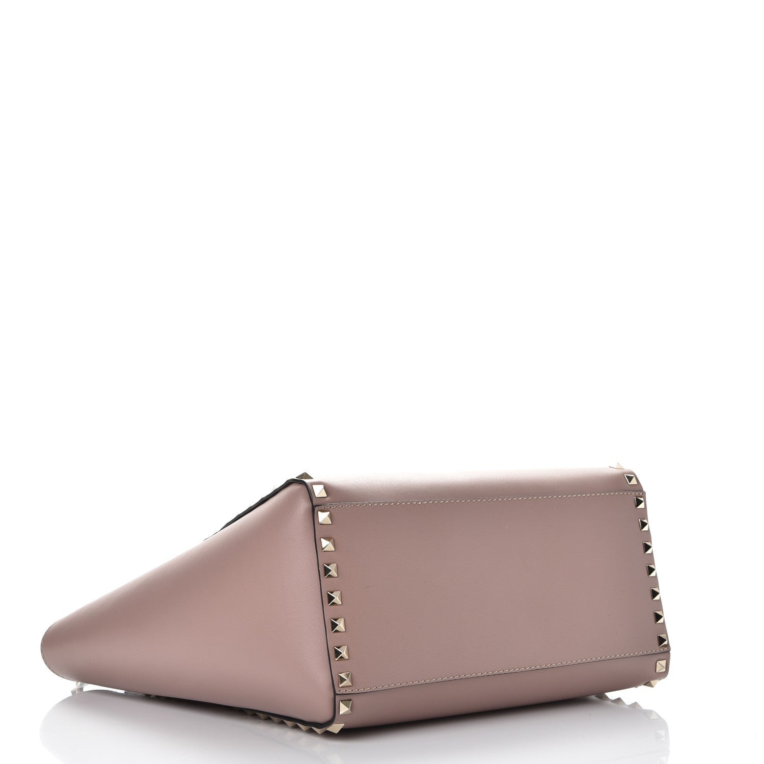 Valentino Garavani Vitello Rockstud Double Handle Tote Poudre 5 of 10