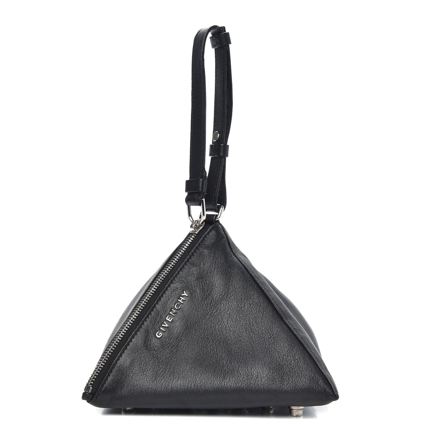 Givenchy Lambskin Studded Triangle Wristlet Black 1 of 7