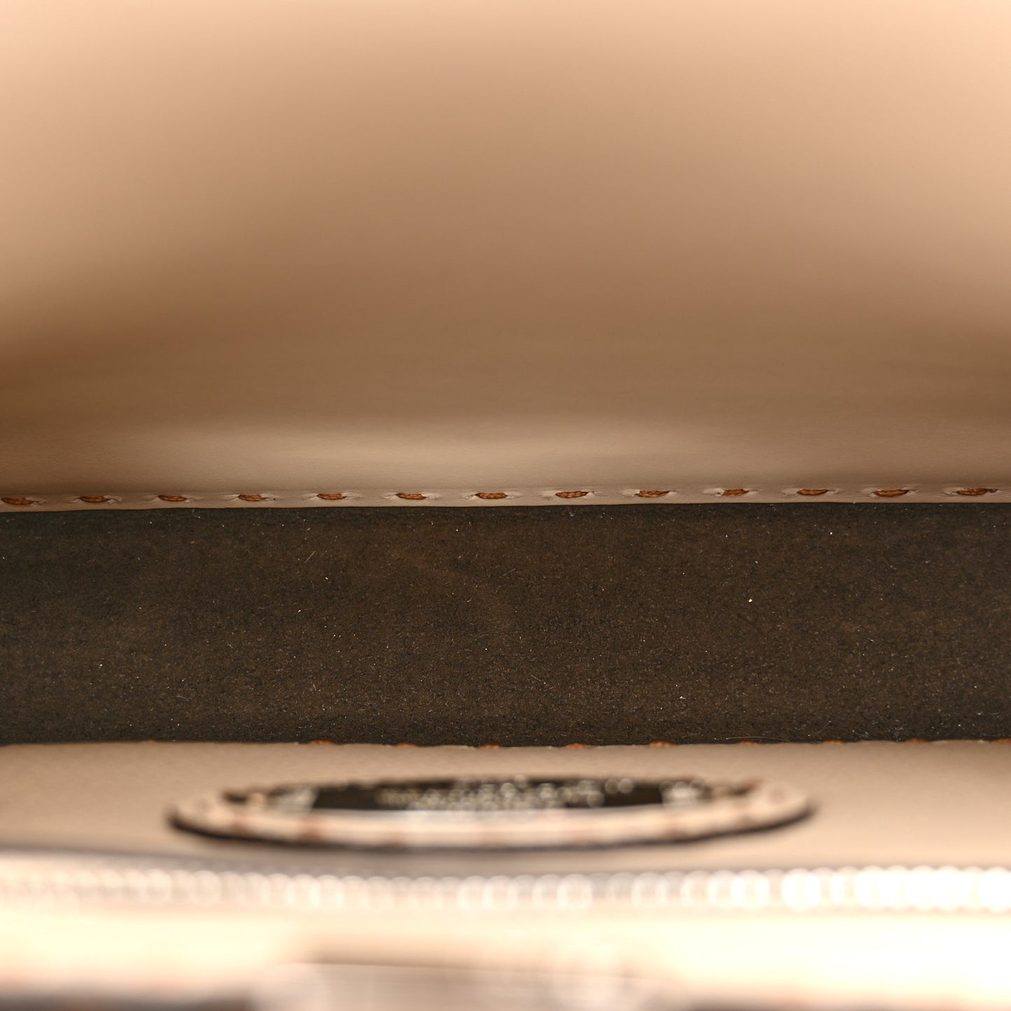 Cuoio Romano Vitello Cover Glazed Mini Peekaboo I SEE U Iconic Satchel Cameila