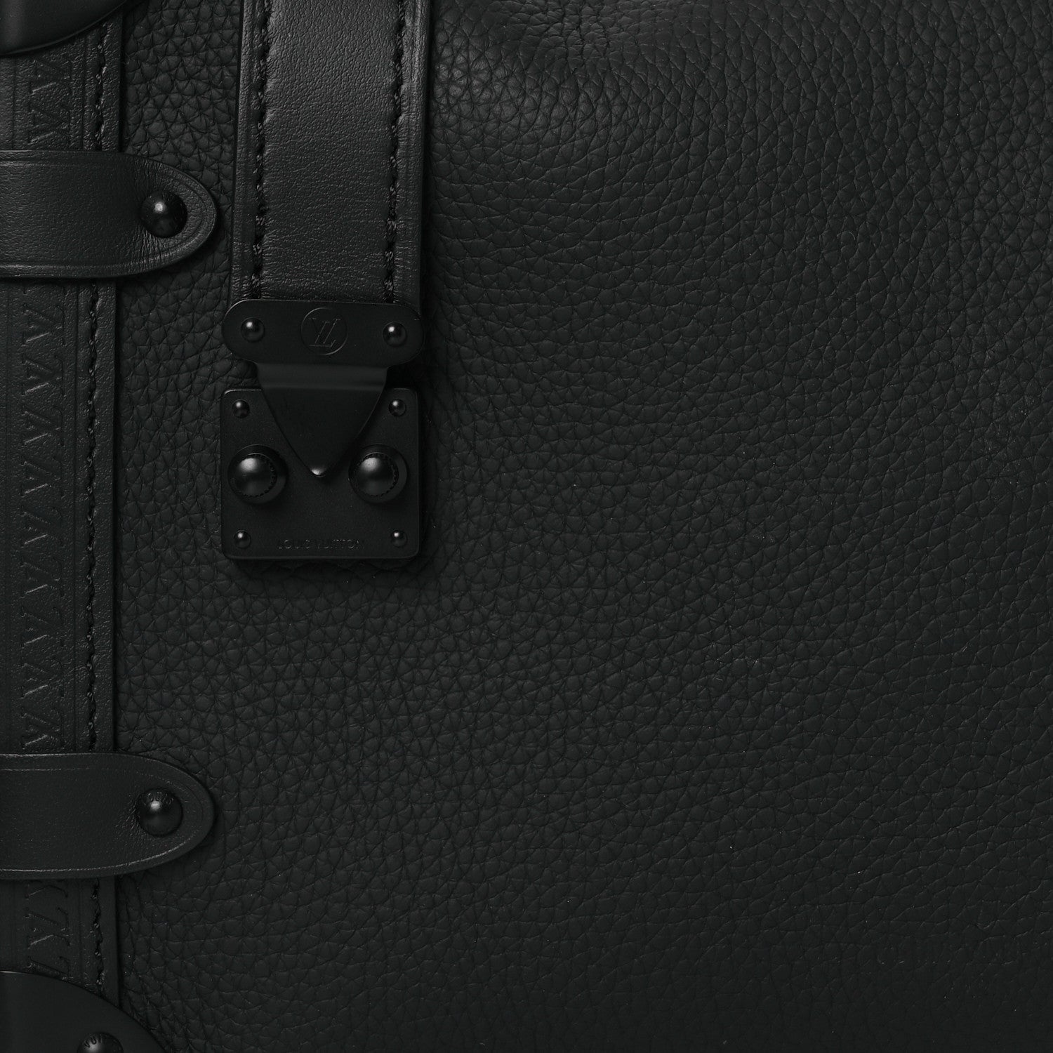 Louis Vuitton Calfskin Side Trunk MM Black 7 of 12