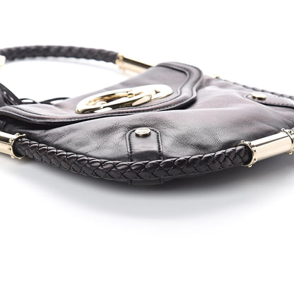 Gucci Calfskin Small Britt Tassel Shoulder Bag Black 6 of 7
