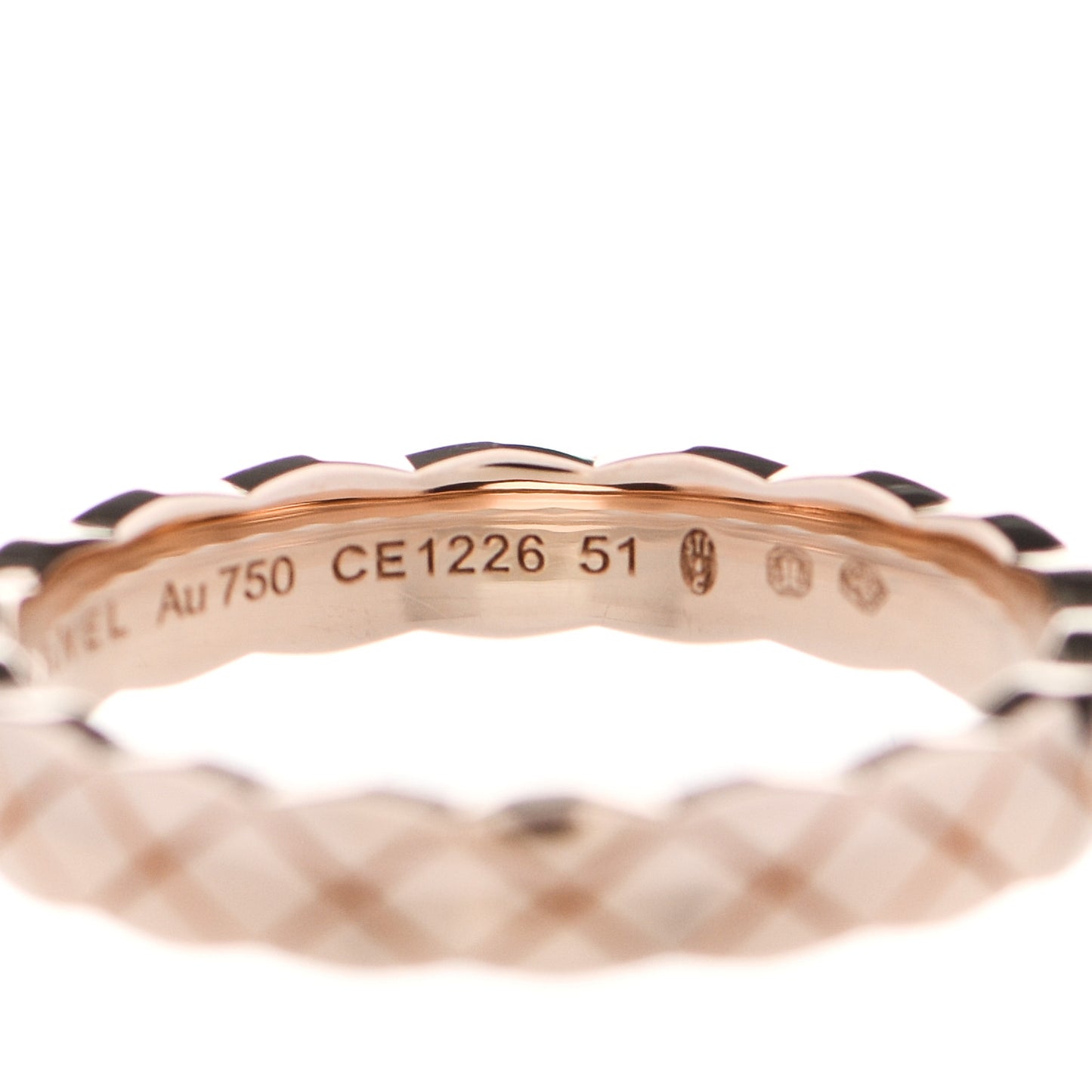 18K Beige Gold Mini Coco Crush Ring 51 5.75
