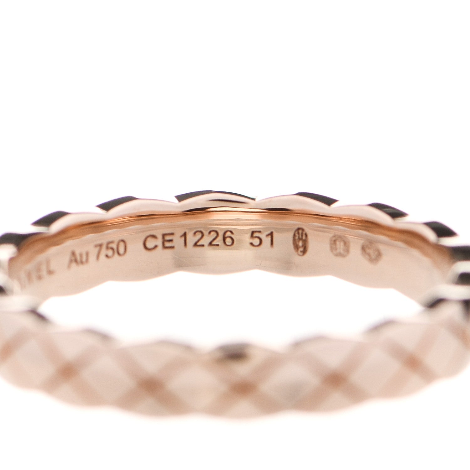 Chanel 18K Beige Gold Mini Coco Crush Ring 51 5.75 4 of 5