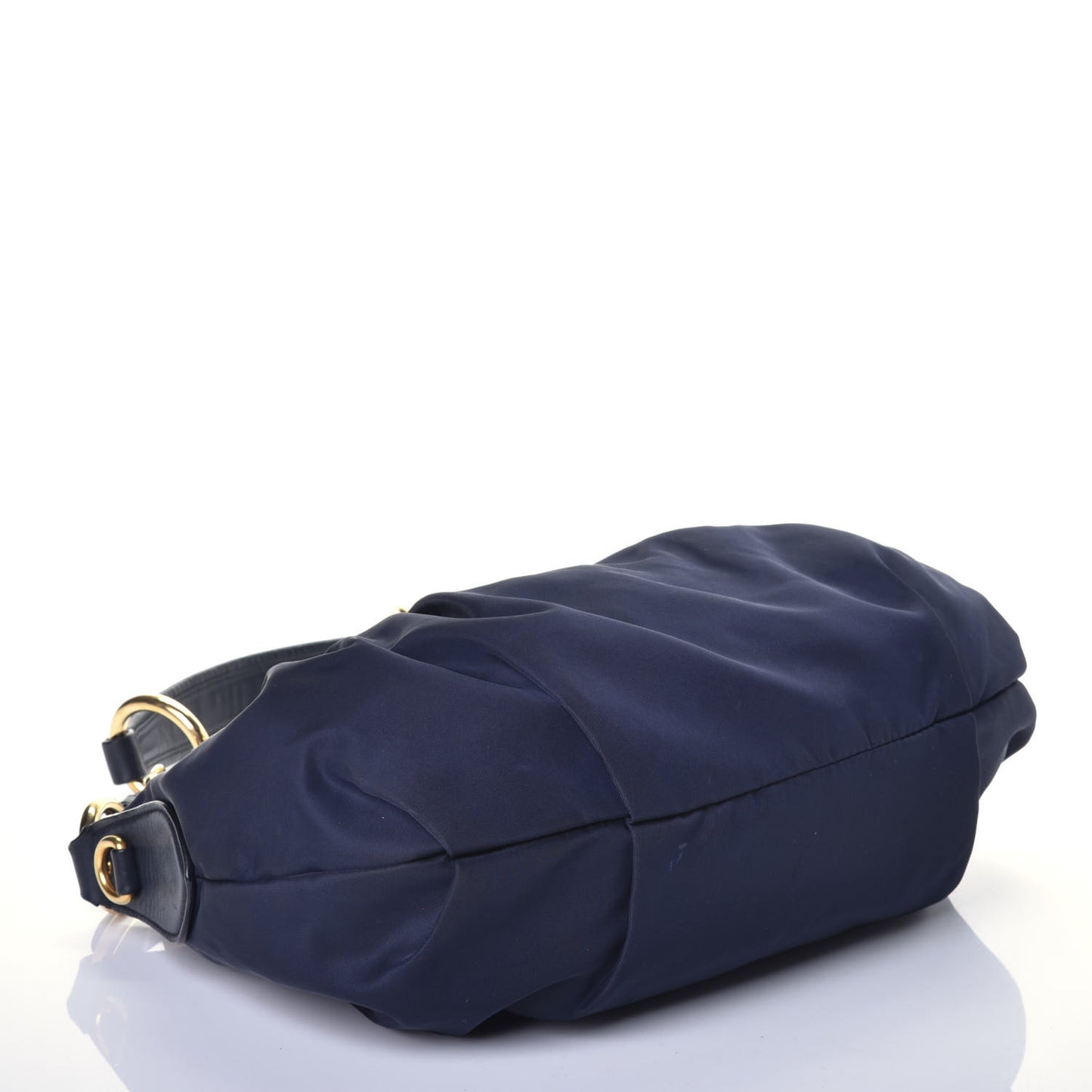 Tessuto Nylon Calfskin Hobo Baltico