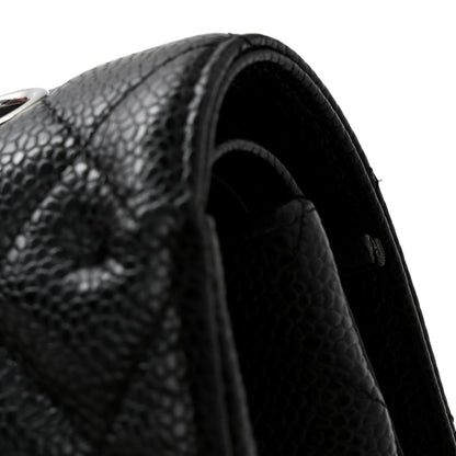Chanel Caviar Quilted Medium Double Flap Black 12 of 13