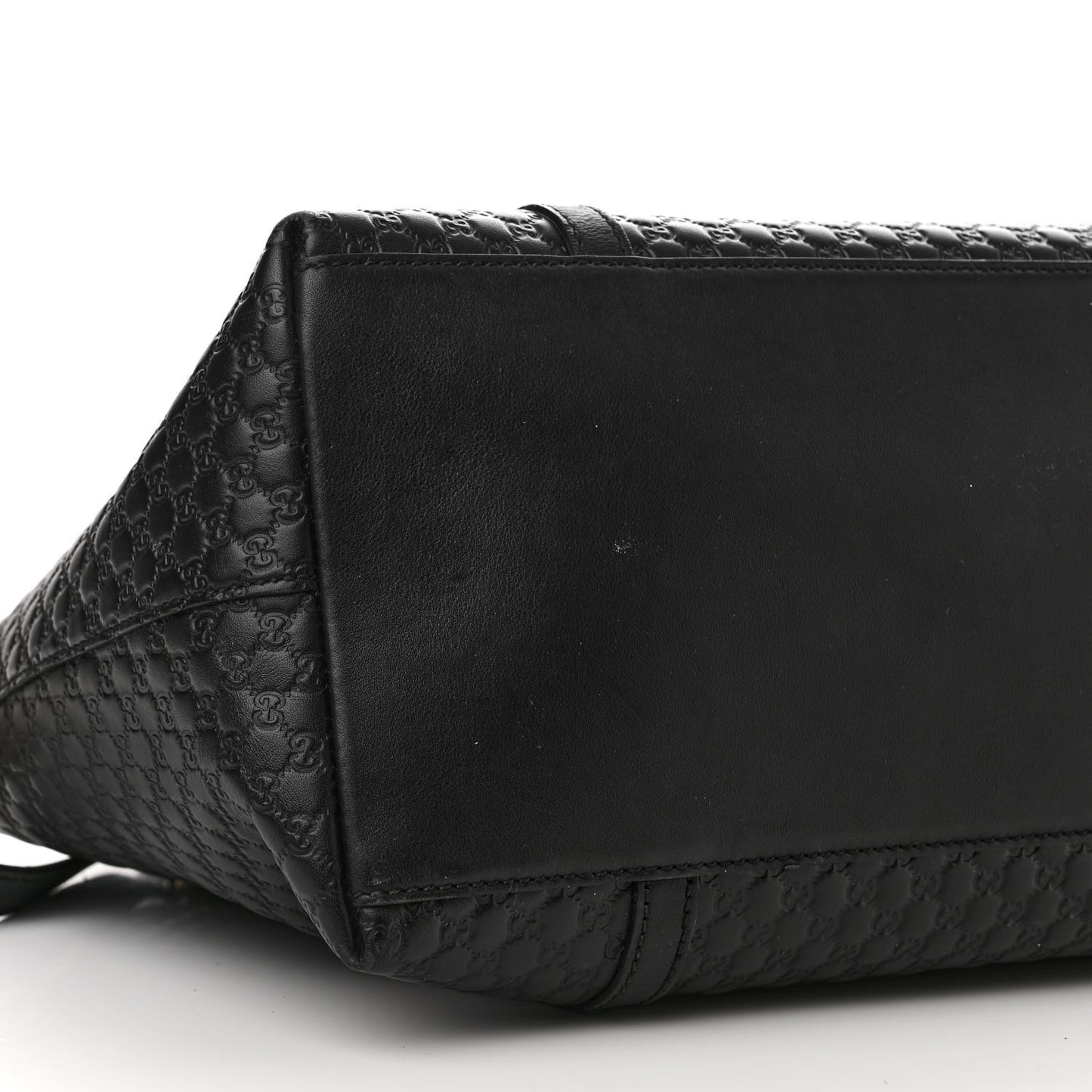 Soft Microguccissima Dome Satchel Black