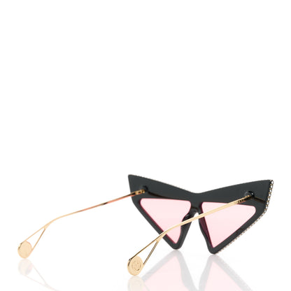 Gucci Acetate Crystal Geometric Sunglasses GG0430S Black 4 of 7