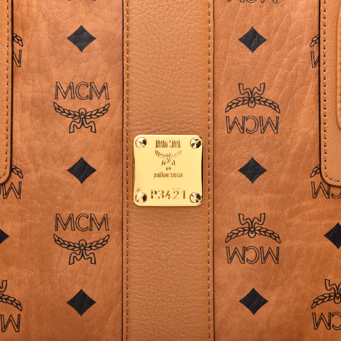 Visetos Medium Liz Reversible Shopper Tote Cognac