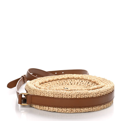 Saint Laurent Raffia Sac Round Naturel 4 of 9
