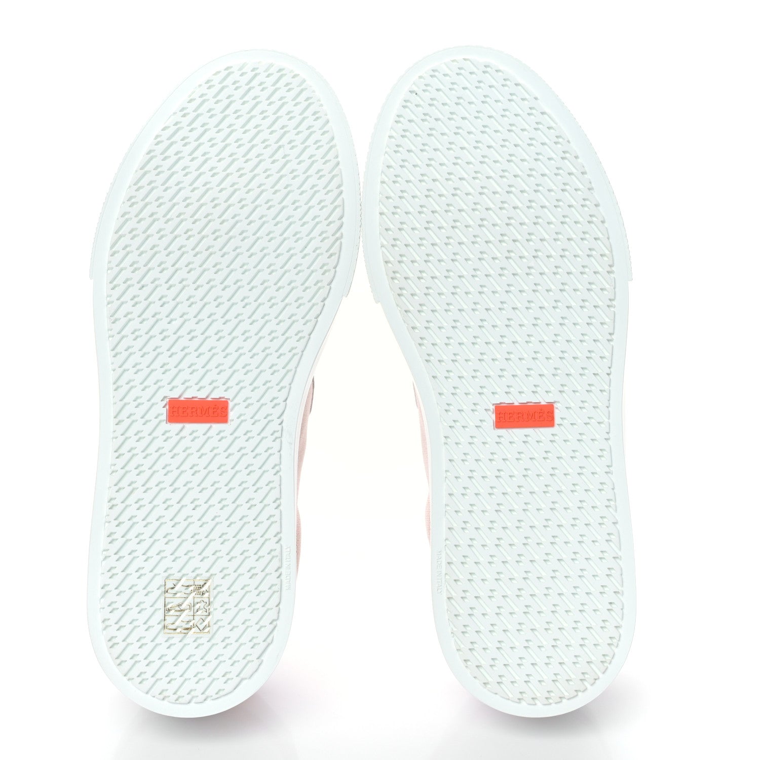 Hermes Calfskin Canvas Day Sneakers 40 Framboise White 6 of 8