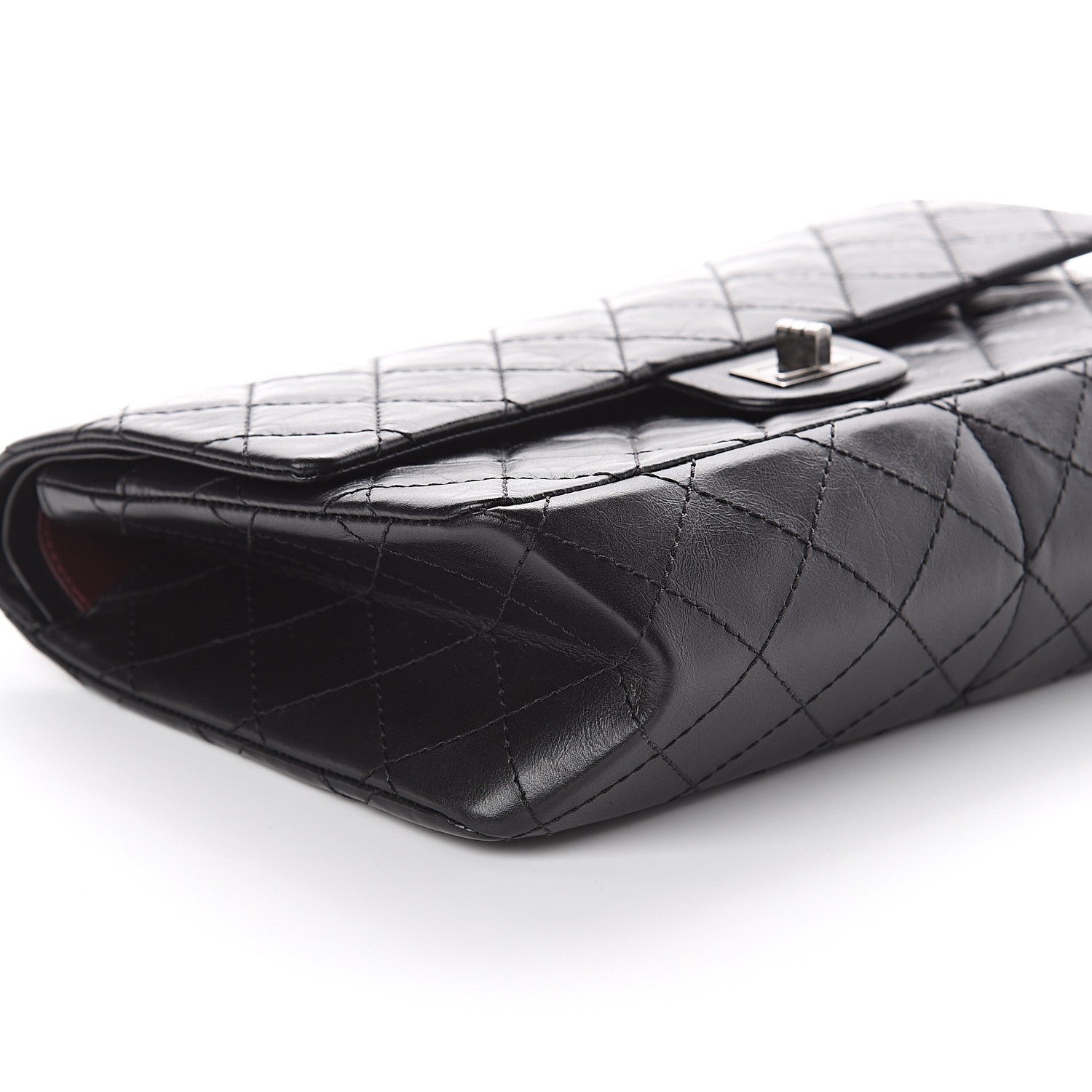 Chanel Aged Calfskin Quilted 2.55 Reissue 226 Flap Black 7 of 8
