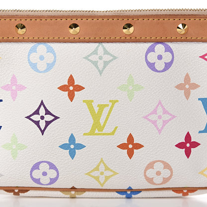 Louis Vuitton Monogram Multicolor Pochette Accessories White 14 of 14