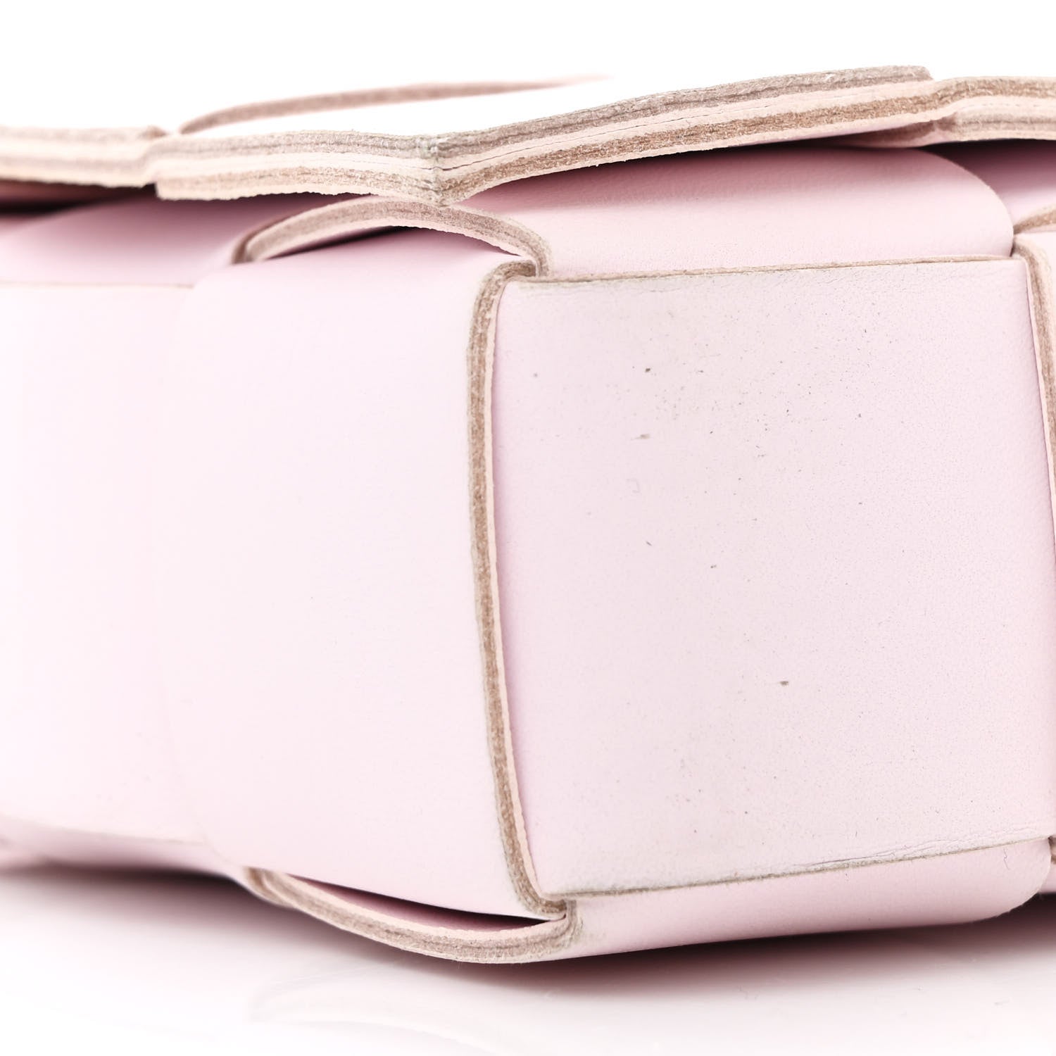 Bottega Veneta Lambskin Maxi Intrecciato Cassette Crossbody Bag Bliss Washed 9 of 10