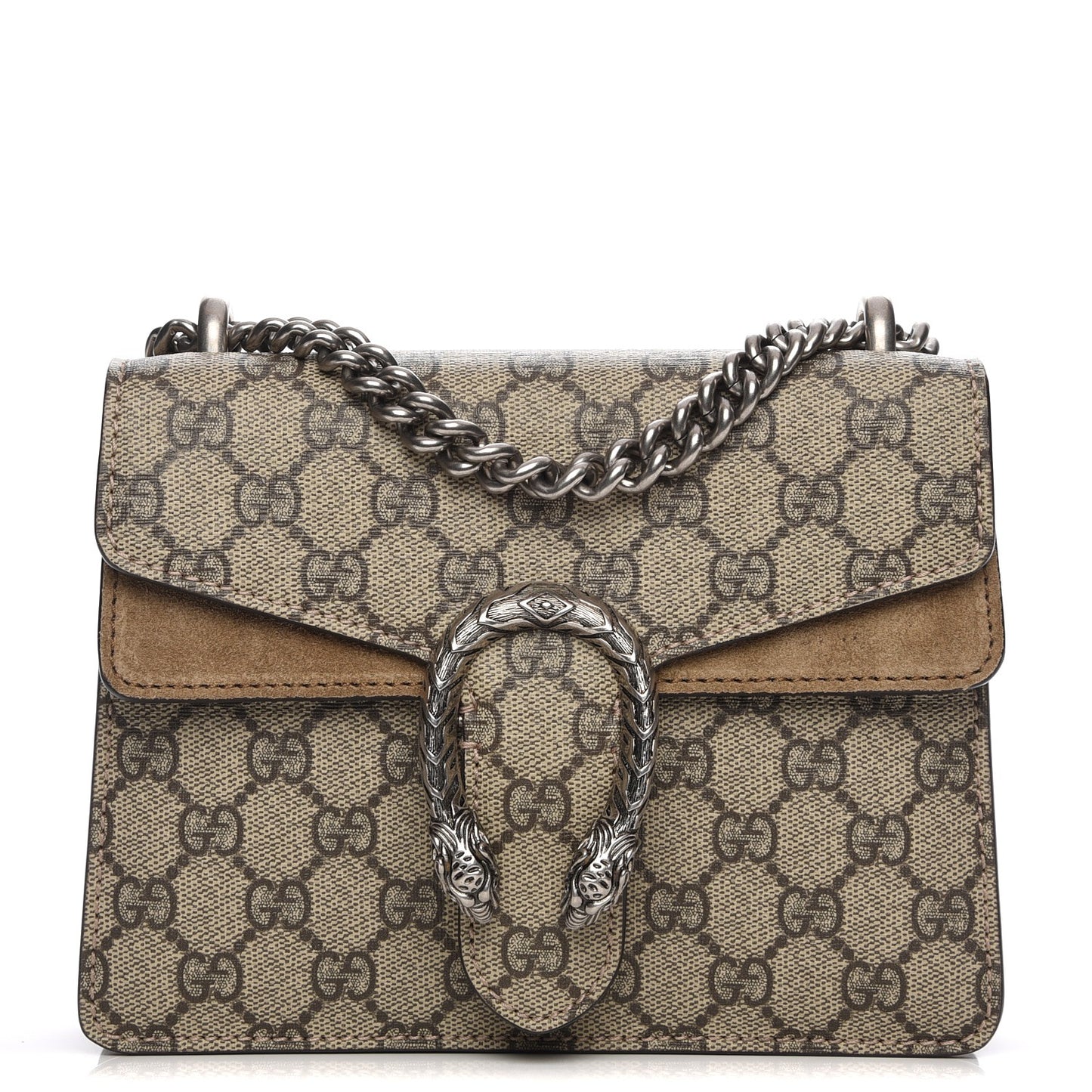 GG Supreme Monogram Mini Dionysus Shoulder Bag Taupe
