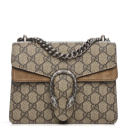 Gucci GG Supreme Monogram Mini Dionysus Shoulder Bag Taupe 1 of 7