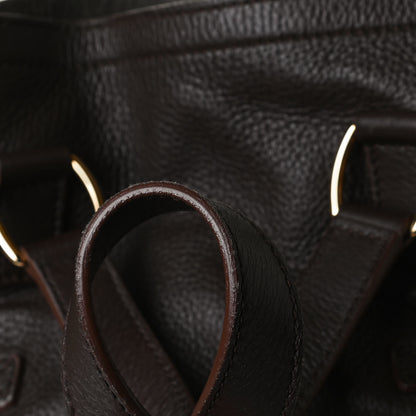 Saint Laurent Calfskin XL Downtown Tote Brown 18 of 19
