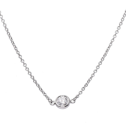 Tiffany Platinum Elsa Peretti Diamonds by the Yard 5 Station Necklace 4 of 7
