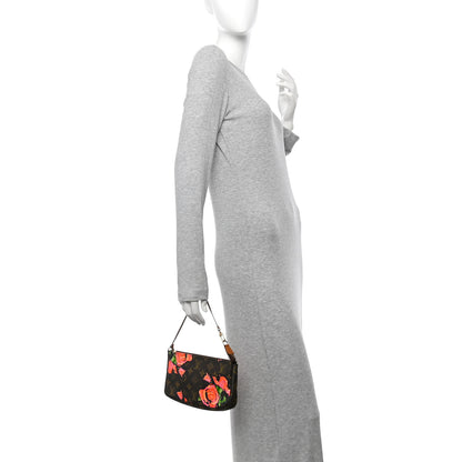 Louis Vuitton Monogram Roses Pochette Accessories 2 of 10