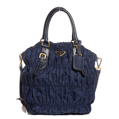 Prada Tessuto Nylon Gaufre Tote Baltico 1 of 9
