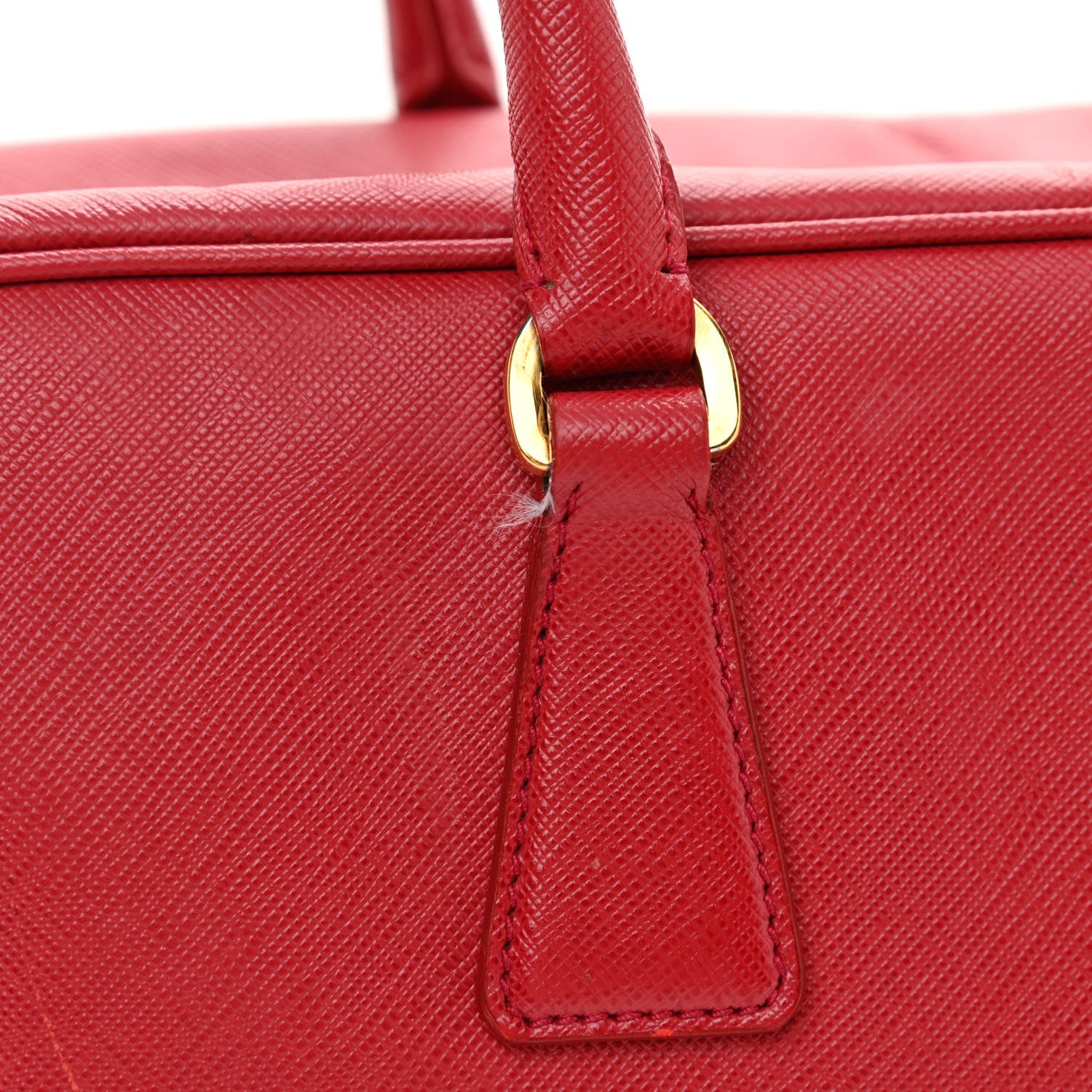 Prada Saffiano Lux Bowler Fuoco 14 of 17