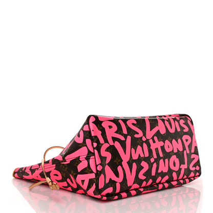 Louis Vuitton Monogram Graffiti Neverfull GM Fuchsia 4 of 8