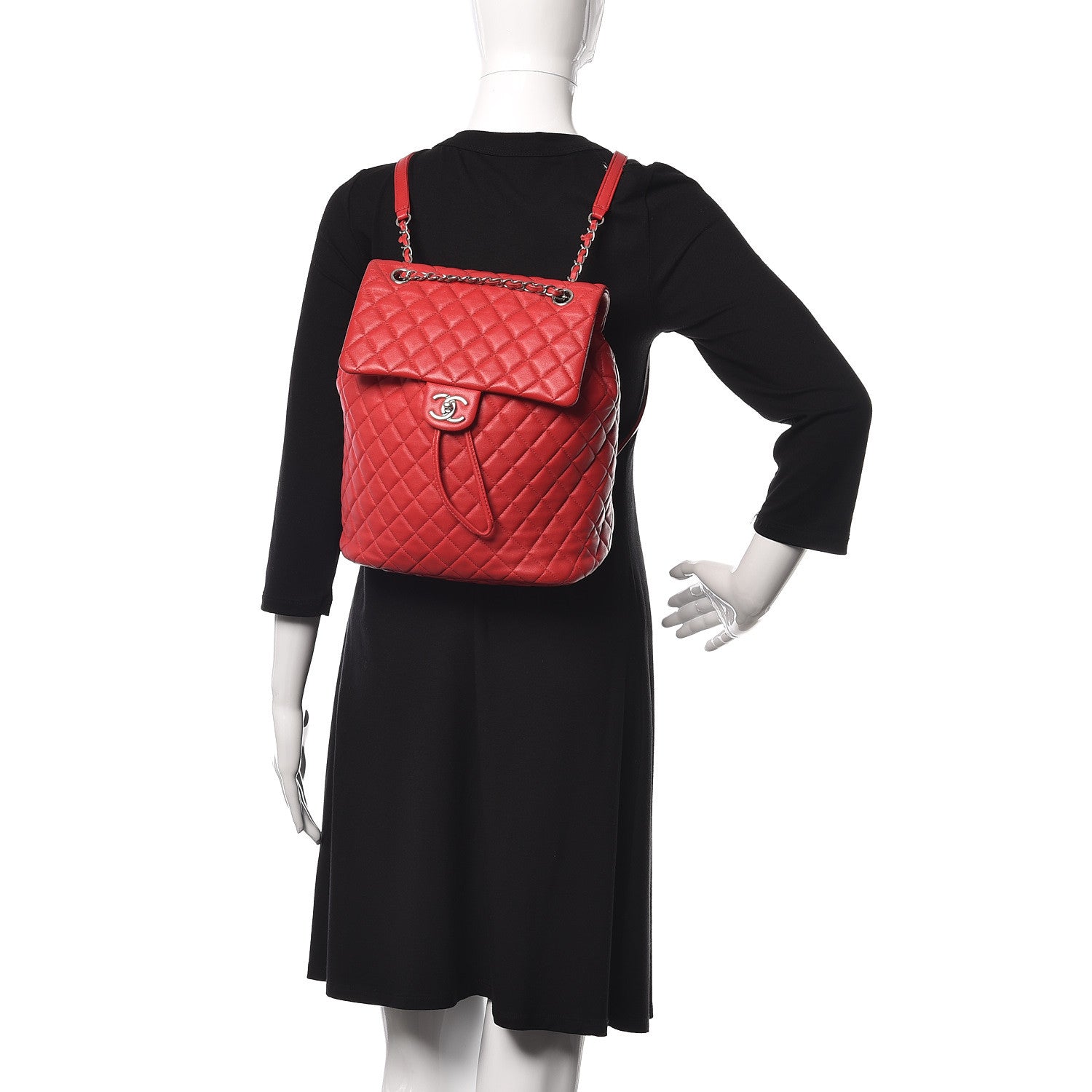 Chanel Lambskin Quilted Large Urban Spirit Backpack Red 2 of 10