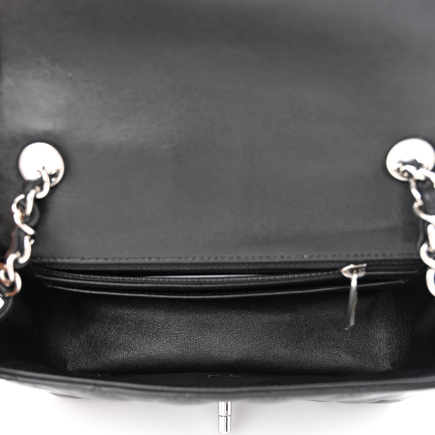 Chanel Lambskin Quilted Mini Rectangular Flap Black 5 of 11