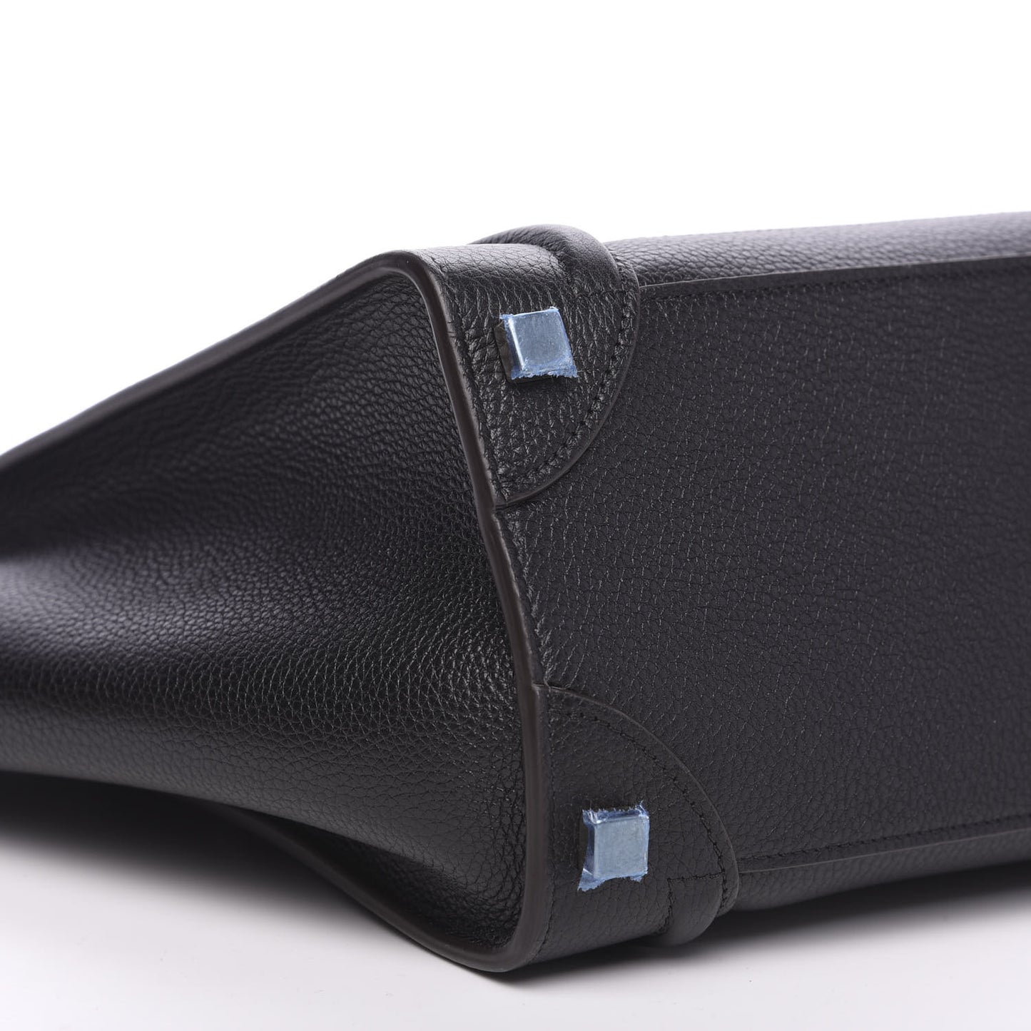 Drummed Calfskin Micro Luggage Black