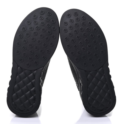 Chanel Sequin CC Sneakers 36 Black 5 of 9