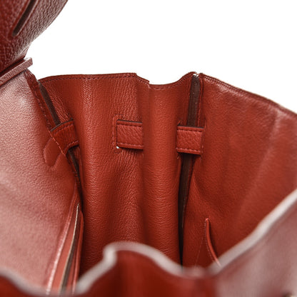 Hermes Taurillon Clemence Birkin 35 Rouge Venetian 14 of 36
